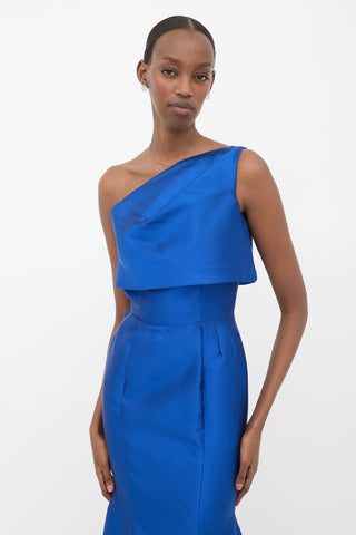 Greta Constantine Silk & Wool Satin Twill Dress