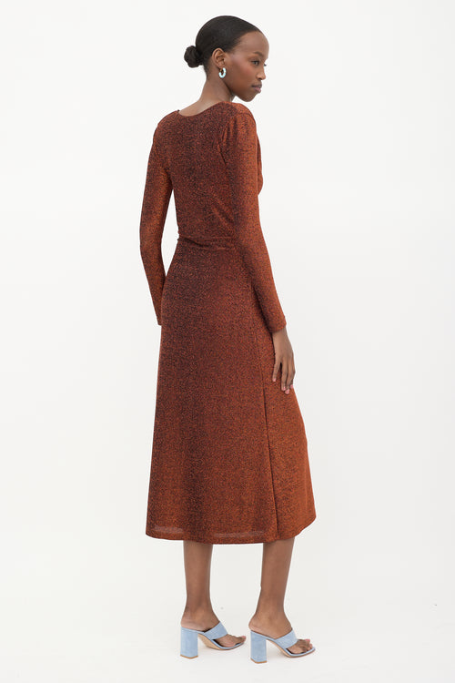 Johanna Ortiz Lurex Knit Cairo Nights Dress