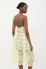 Self-Portrait Floral Guipure Lace Dress
