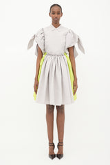 Greta Constantine Silk Faille Torcade Dress