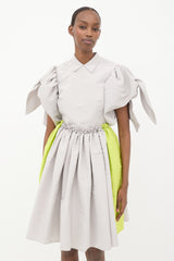 Greta Constantine Silk Faille Torcade Dress