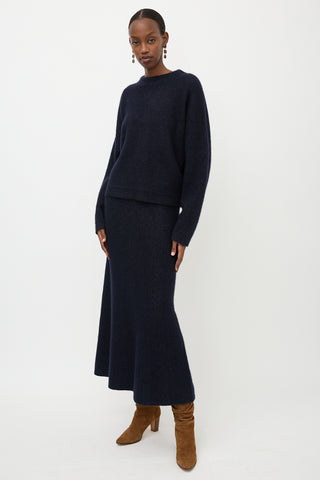 Iris Von Arnim Cashmere & Silk Knit Skirt