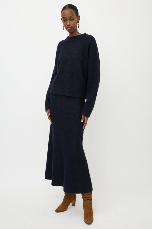 Iris Von Arnim Cashmere & Silk Knit Skirt