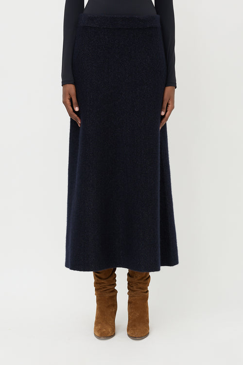 Iris Von Arnim Cashmere & Silk Knit Skirt