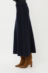 Iris Von Arnim Cashmere & Silk Knit Skirt