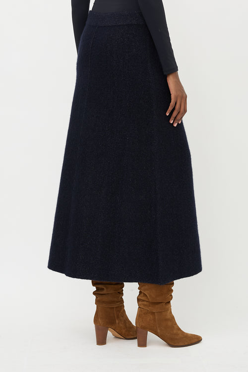 Iris Von Arnim Cashmere & Silk Knit Skirt