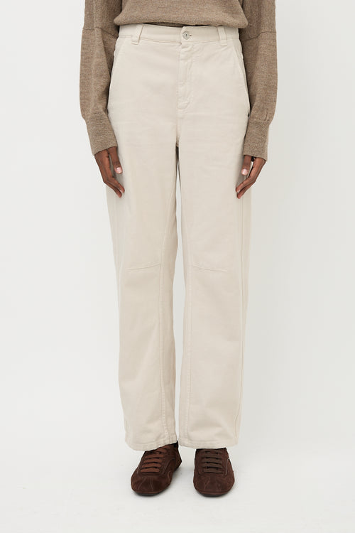 Brunello Cucinelli Softed Curved Monili Jeans