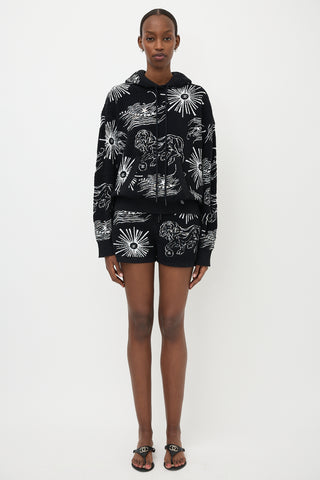 Chanel Bouclé Knit Patterned Hoodie