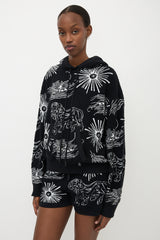 Chanel Bouclé Knit Patterned Hoodie