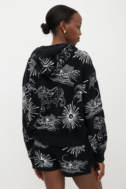 Chanel Bouclé Knit Patterned Hoodie