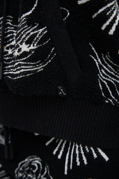 Chanel Bouclé Knit Patterned Hoodie