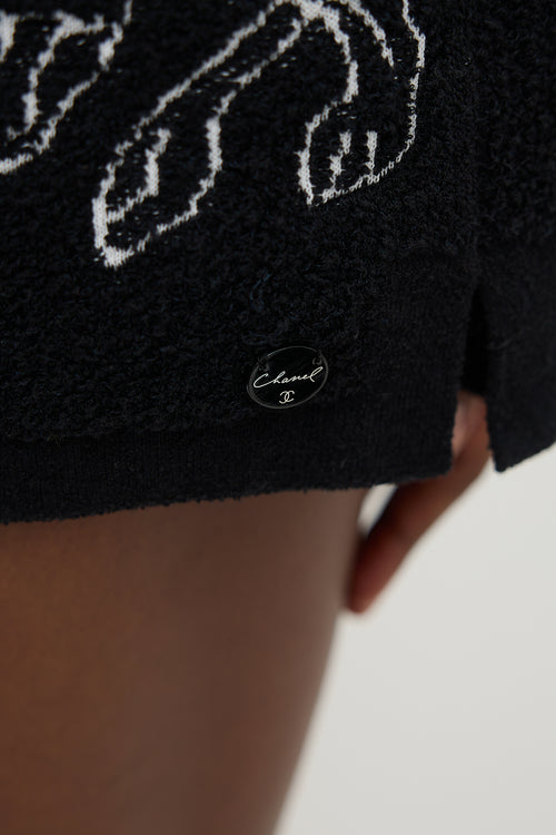 Chanel Bouclé Knit Patterned Shorts