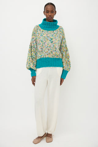Rose Carmine Oversized Chunky Knit Sweater