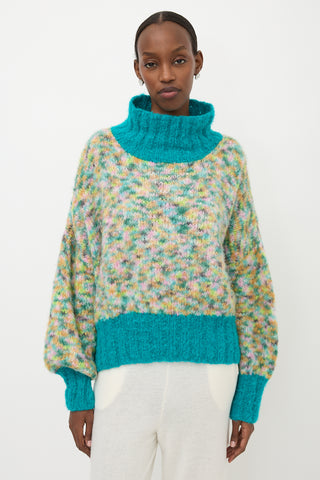 Rose Carmine Oversized Chunky Knit Sweater