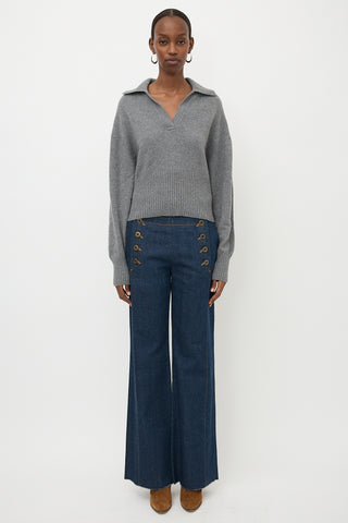 Proenza Schouler Cashmere Collared Sweater