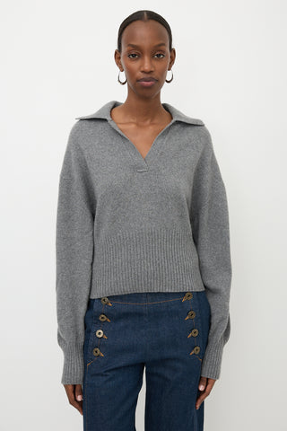 Proenza Schouler Cashmere Collared Sweater