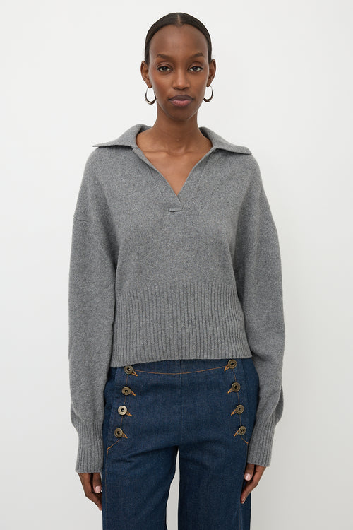Proenza Schouler Cashmere Collared Sweater