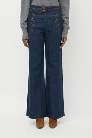 Chloé Sailor Flared Leg Jeans