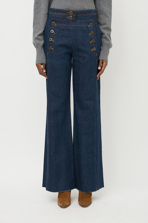 Chloé Sailor Flared Leg Jeans