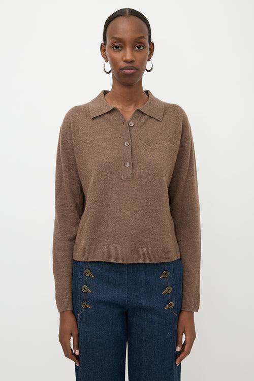 Sablyn Cashmere Polo Sweater