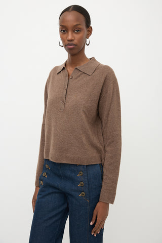 Sablyn Cashmere Polo Sweater