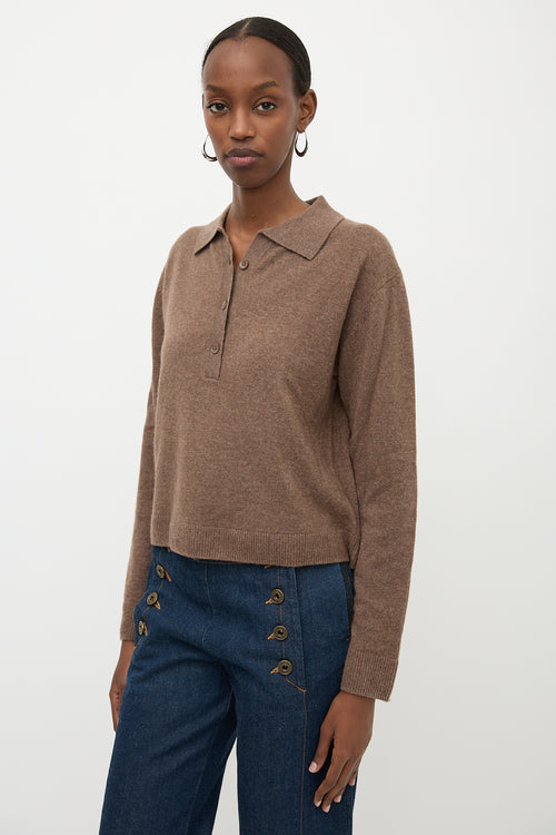 Sablyn Cashmere Polo Sweater