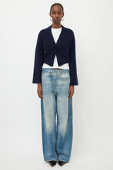 R13 Wide Cross Over Jeans