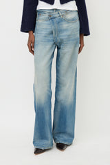 R13 Wide Cross Over Jeans