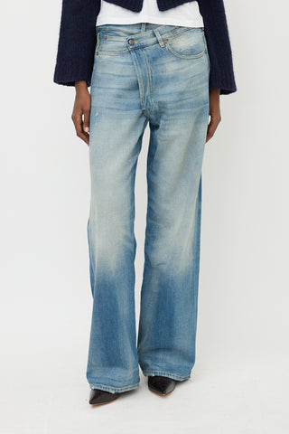 R13 Wide Cross Over Jeans