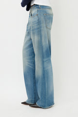 R13 Wide Cross Over Jeans