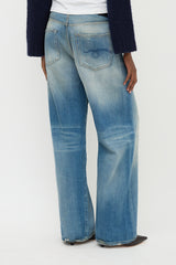 R13 Wide Cross Over Jeans