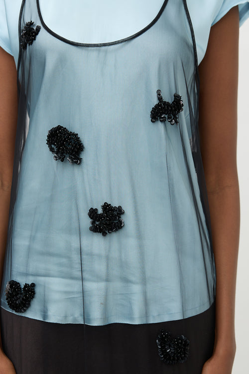 Tibi Tulle Embellished Artemis Dress