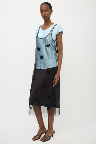 Tibi Tulle Embellished Artemis Dress