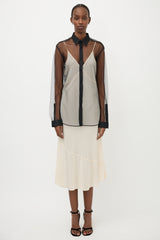 Gucci Tulle Button Up Shirt