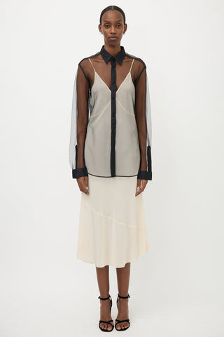 Gucci Tulle Button Up Shirt