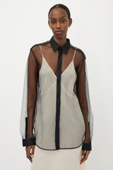 Gucci Tulle Button Up Shirt