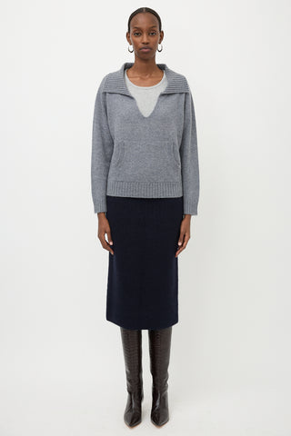 Sablyn Cashmere Collared Sweater