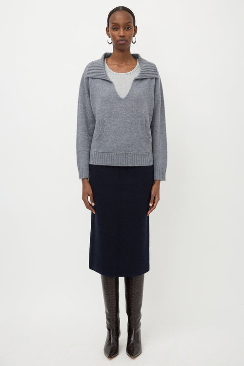 Sablyn Cashmere Collared Sweater