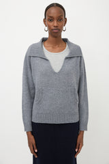 Sablyn Cashmere Collared Sweater