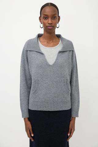 Sablyn Cashmere Collared Sweater