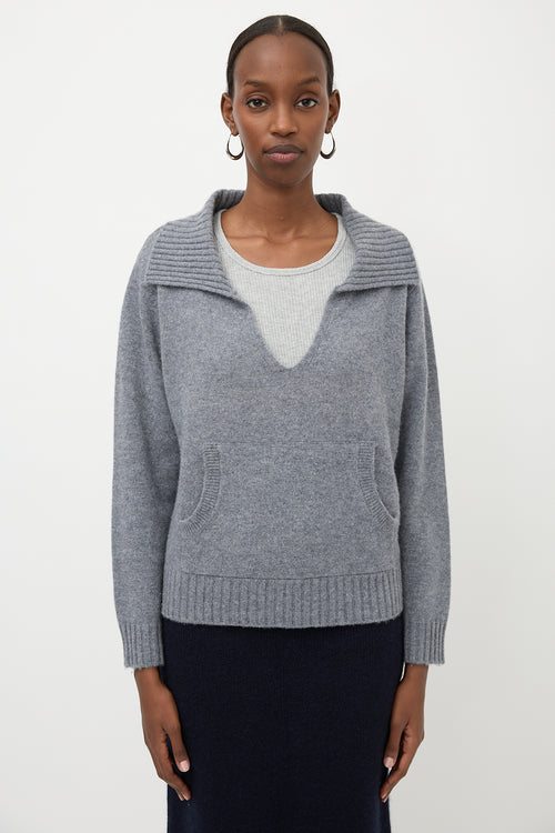 Sablyn Cashmere Collared Sweater