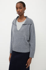 Sablyn Cashmere Collared Sweater