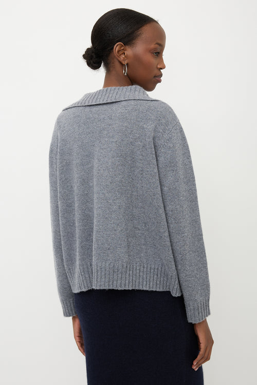 Sablyn Cashmere Collared Sweater