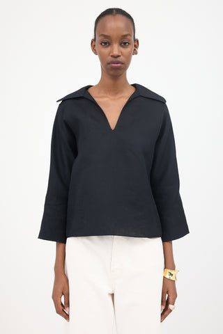 Tory Burch Silk Blend Gazar Top