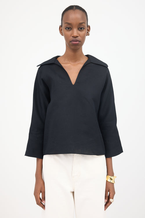 Tory Burch Silk Blend Gazar Top