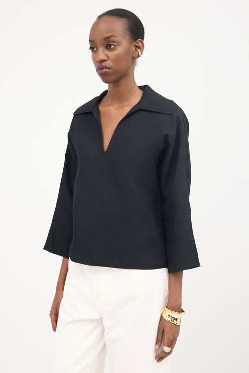 Tory Burch Silk Blend Gazar Top