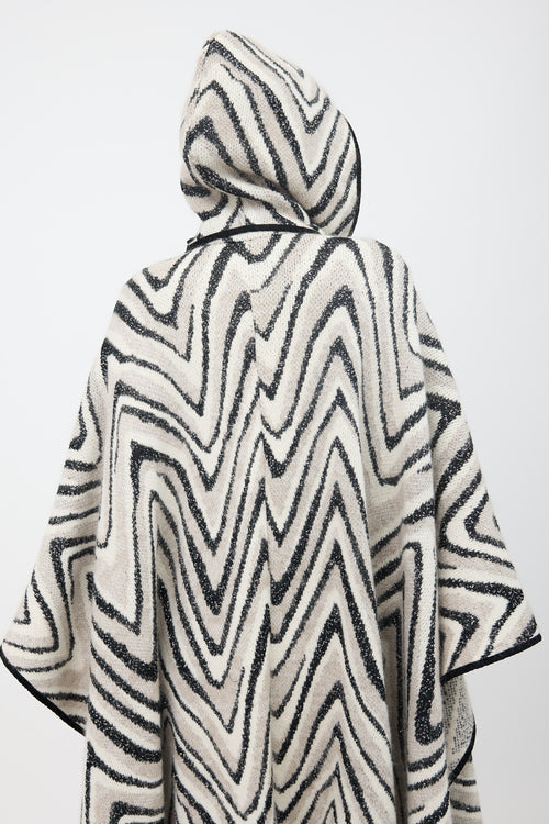Missoni Wool Patterned Hooded Cape