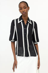 Chanel SS 2003 Silk Ribbon Shirt