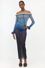 Jean Paul Gaultier 2025 Knit 3D Striped Dress