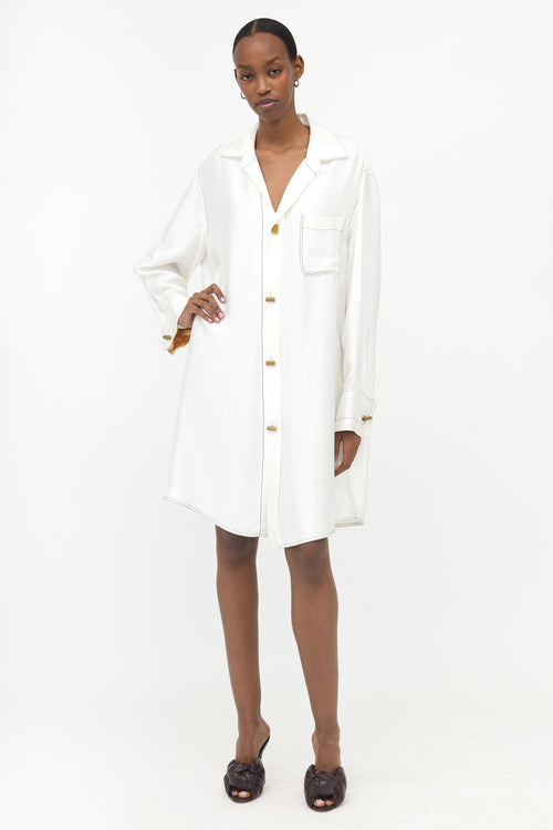 Marni Satin Twill Shirt Dress